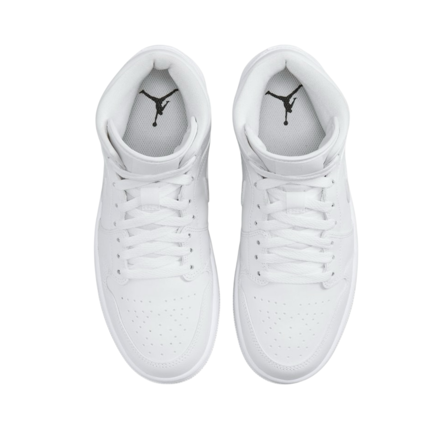 JORDAN 1 MID TRIPLE WHITE
