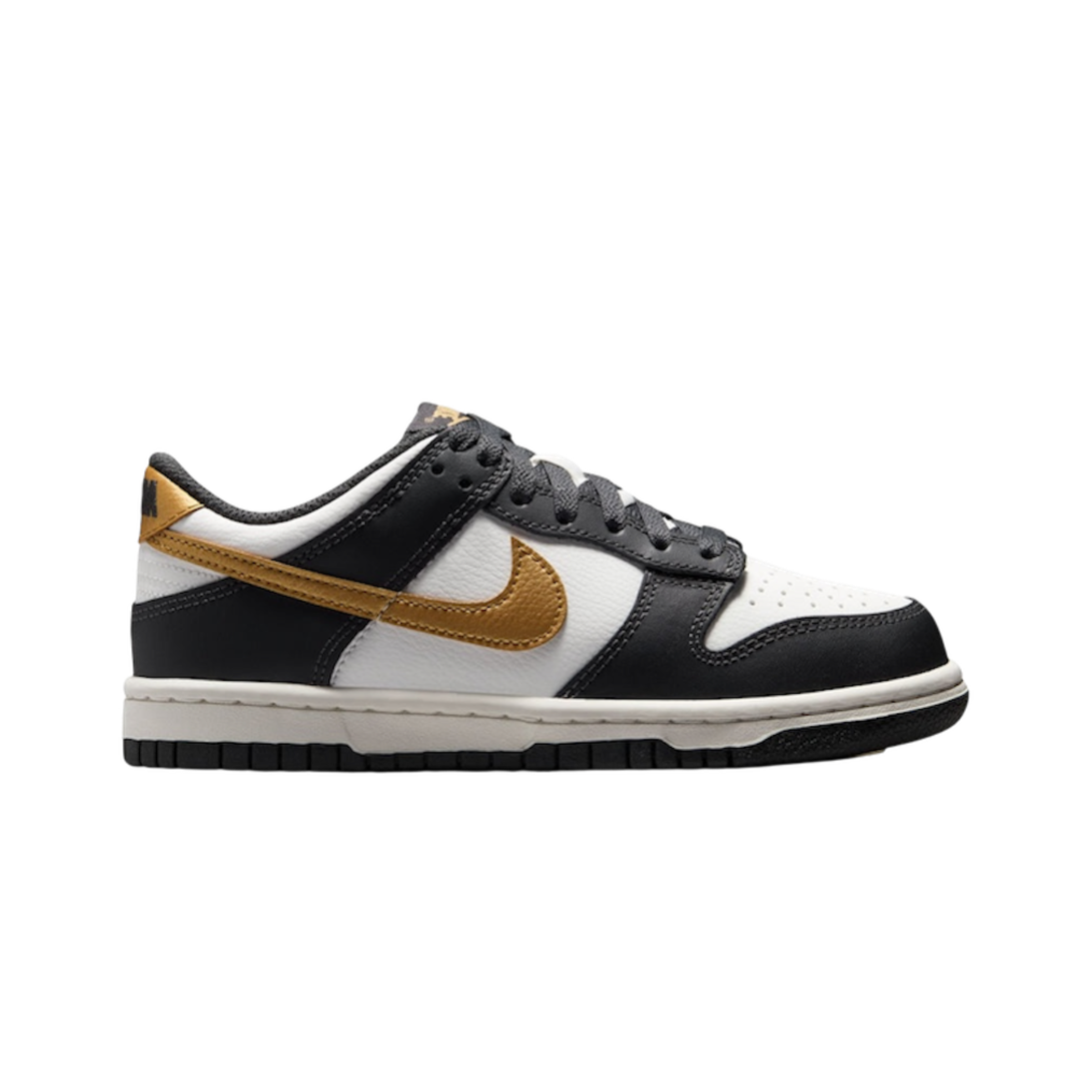 NIKE DUNK LOW BLACK METALLIC-GOLD