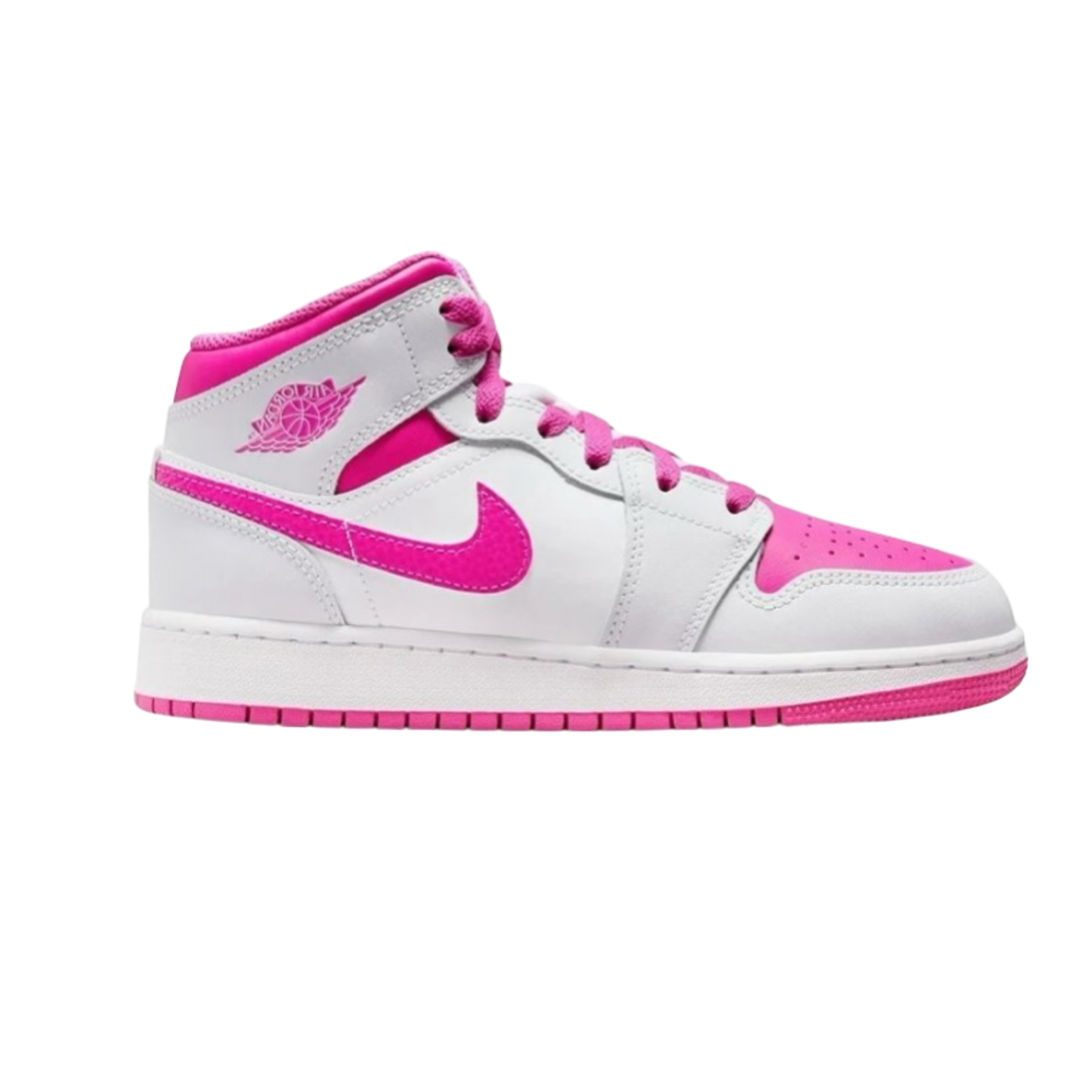 JORDAN 1 MID PINK WHITE