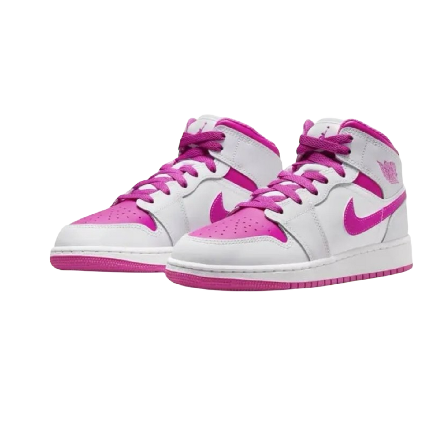 JORDAN 1 MID PINK WHITE