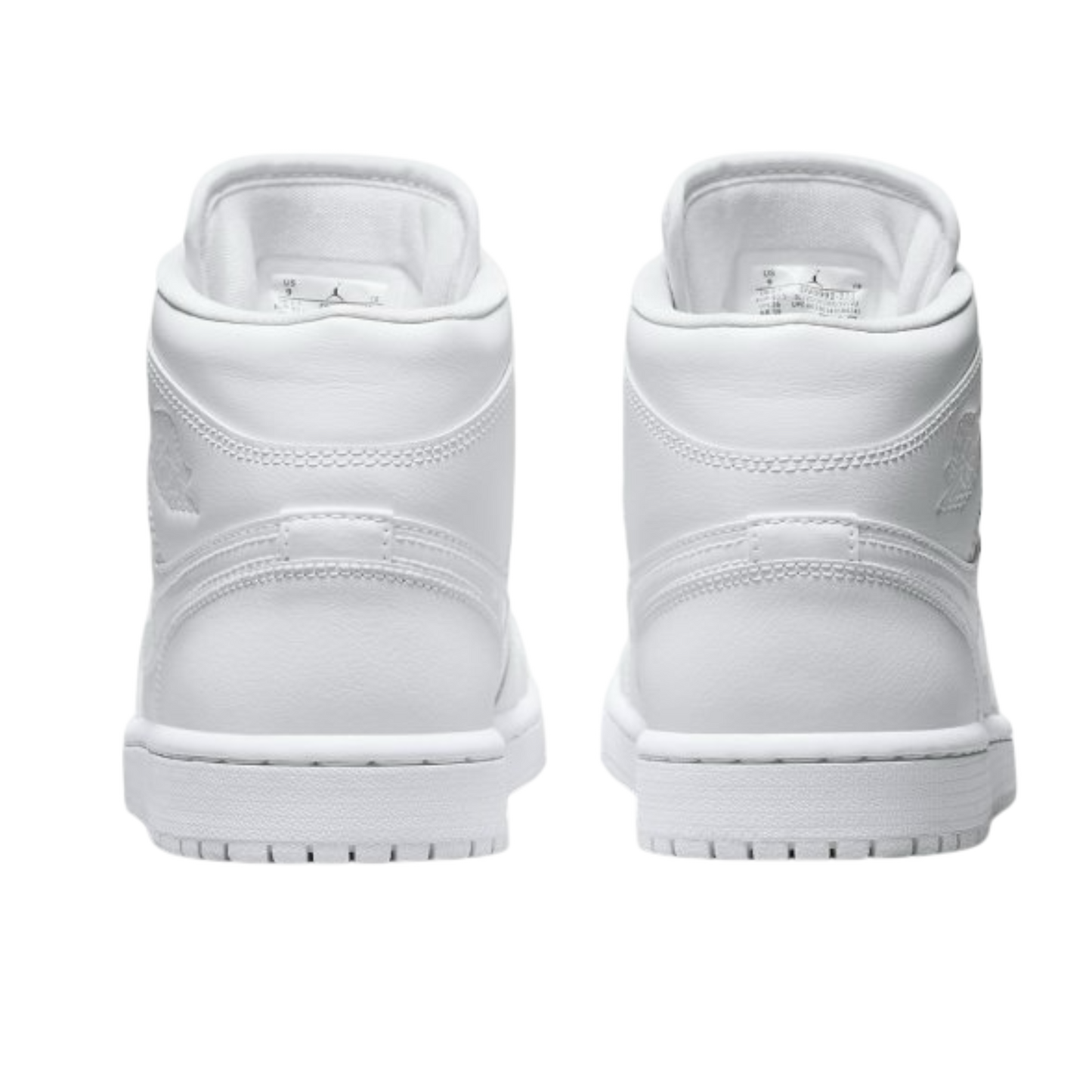 JORDAN 1 MID TRIPLE WHITE