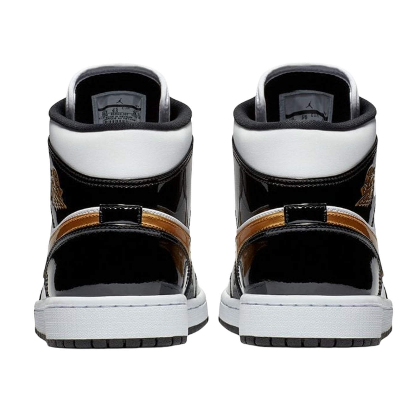 JORDAN 1 MID METALLIC-GOLD BLACK