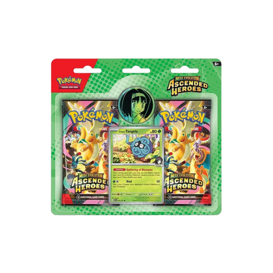 POKÉMON MEGA EVOLUTION: ASCENDED HEROES 2 PACK BLISTER – ERIKA’S TANGELA