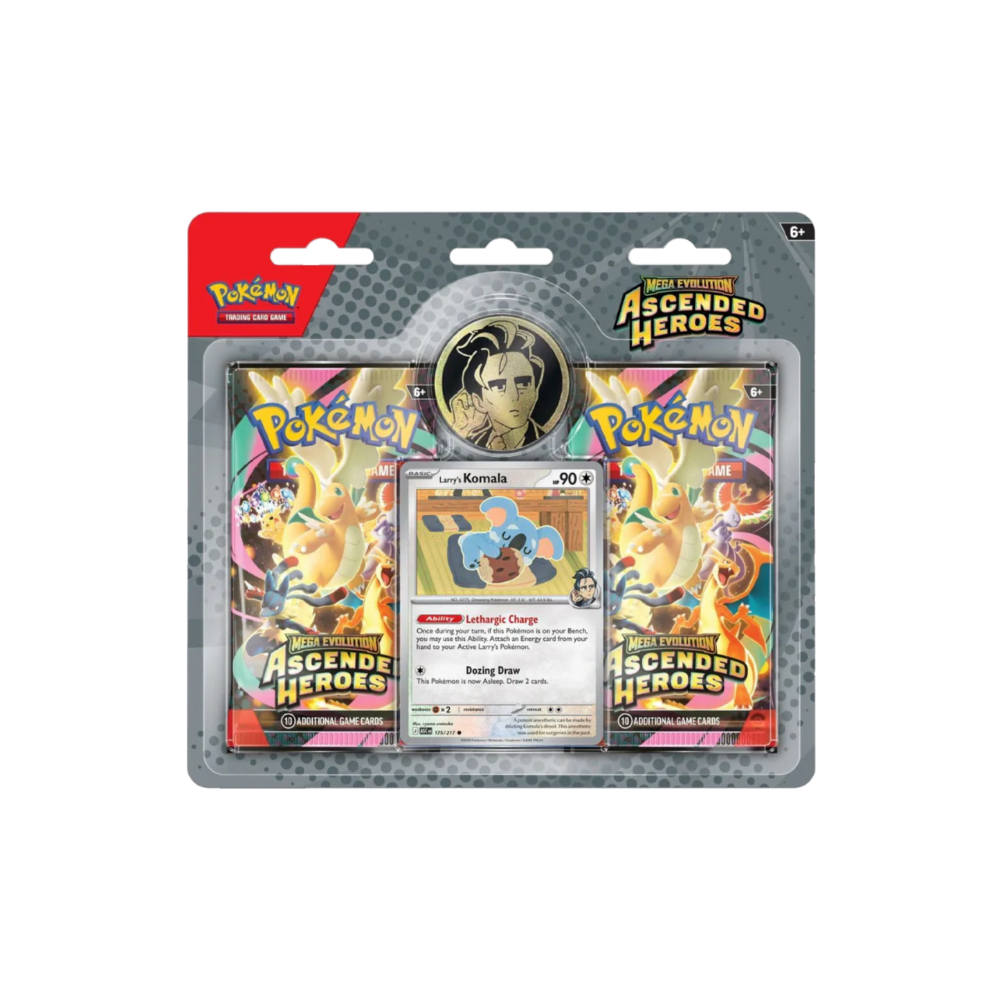 POKÉMON MEGA EVOLUTION: ASCENDED HEROES 2 PACK BLISTER – LARRY’S KOMALA